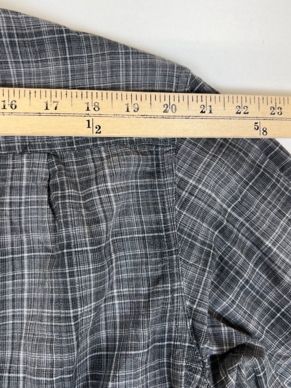 Carhartt Men XL Regular Gray Plaid Relaxed Fit Long Sleeve Cotton Work Shirt - Picture 9 of 9